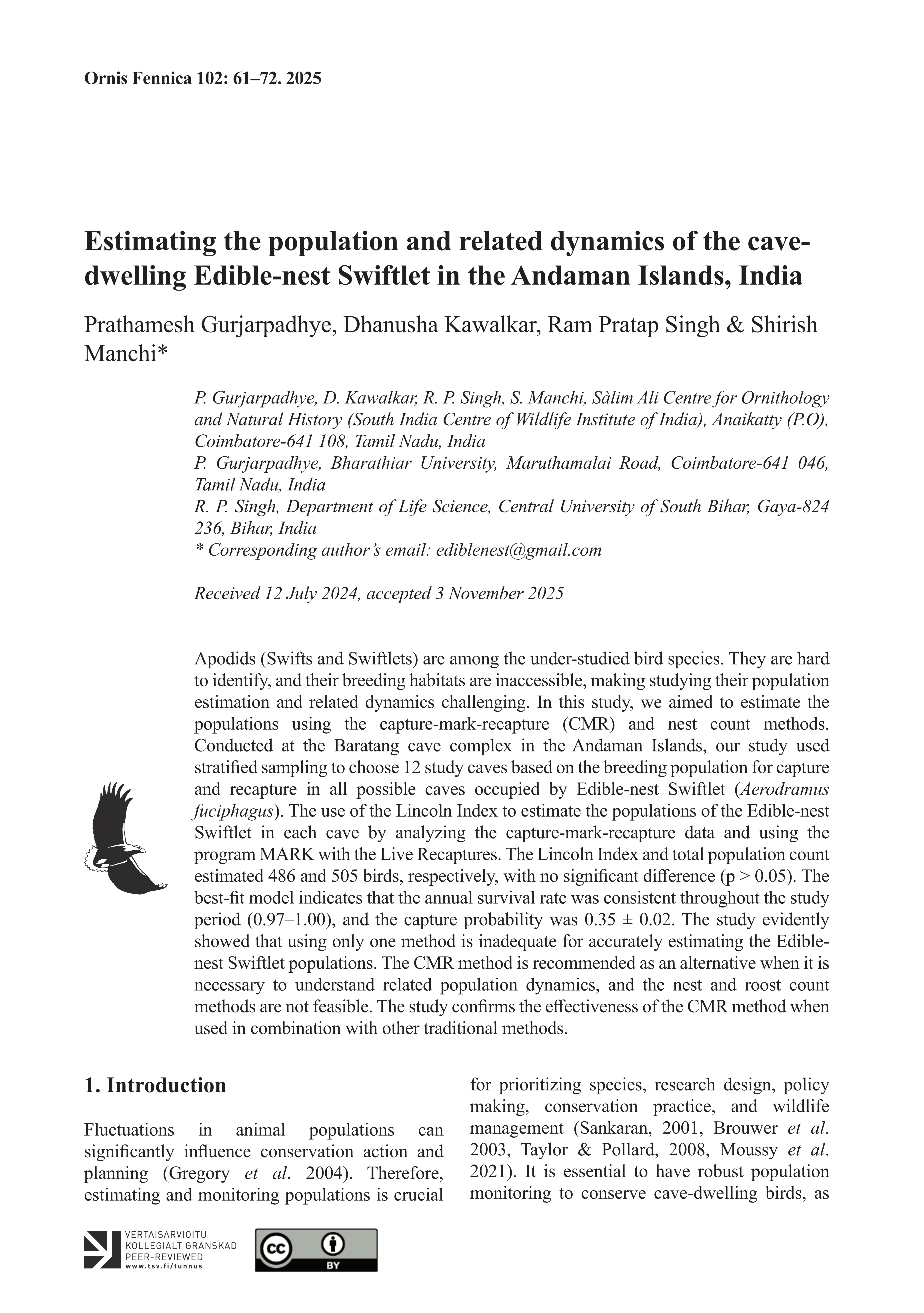 First page of article