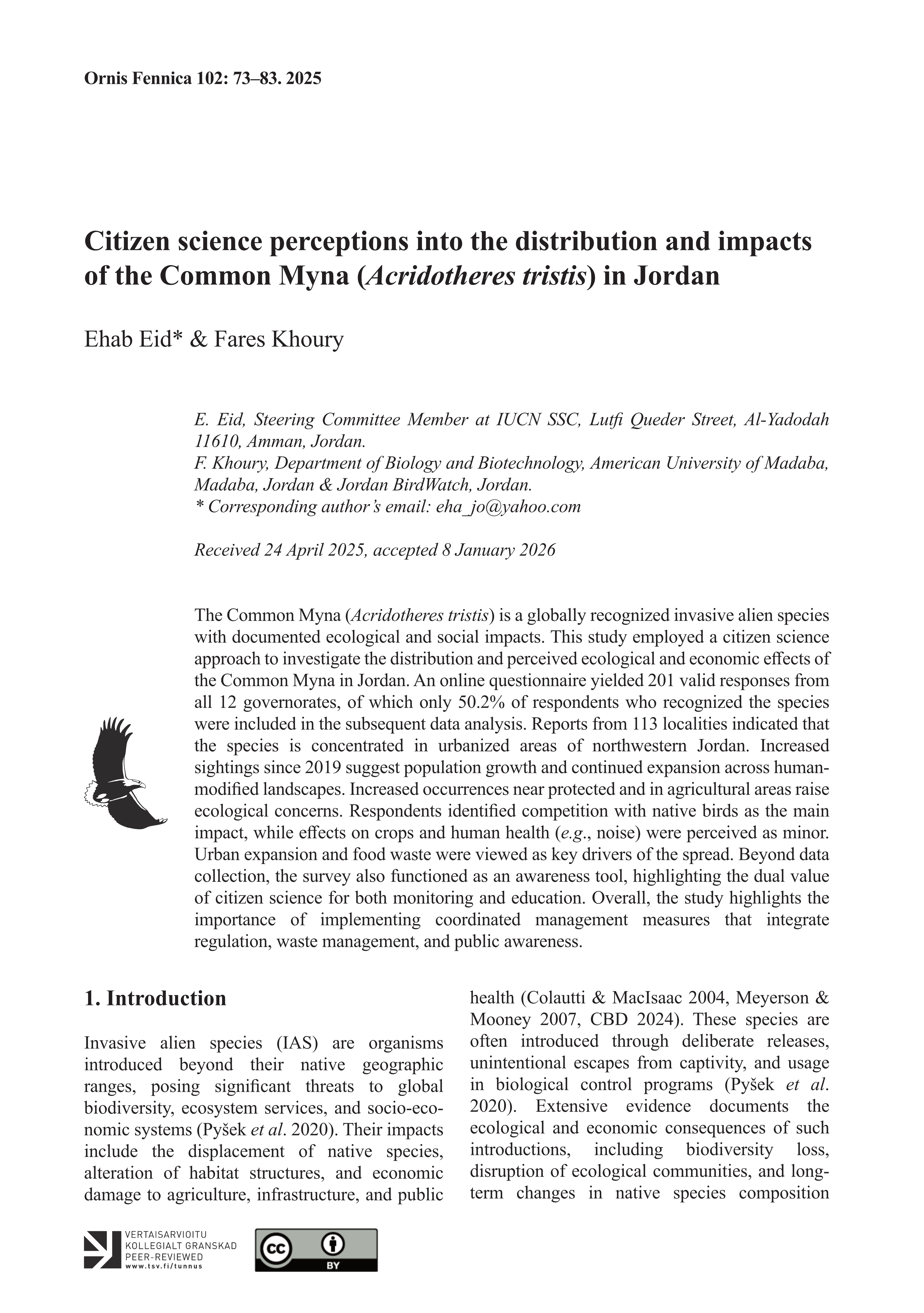 First page of the article